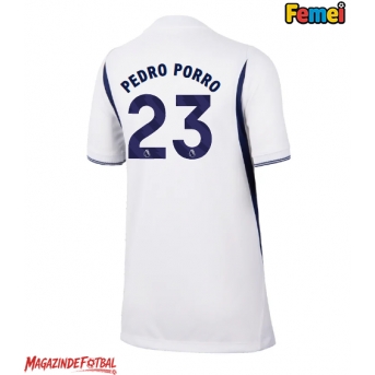 Tottenham Hotspur Pedro Porro #23 Tricou Fotbal Replică 2026-27 Femei Acasa